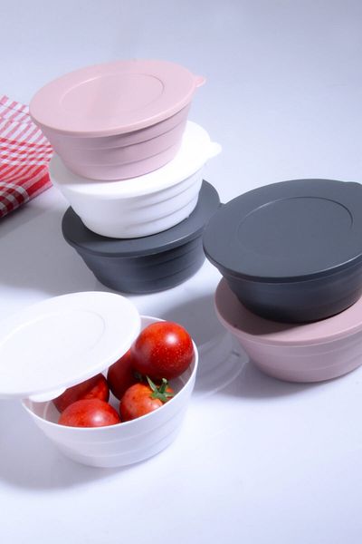 Porselen Diyarı 350 ML Breakfast Snack Bowl - 6 Plastic Storage Containers