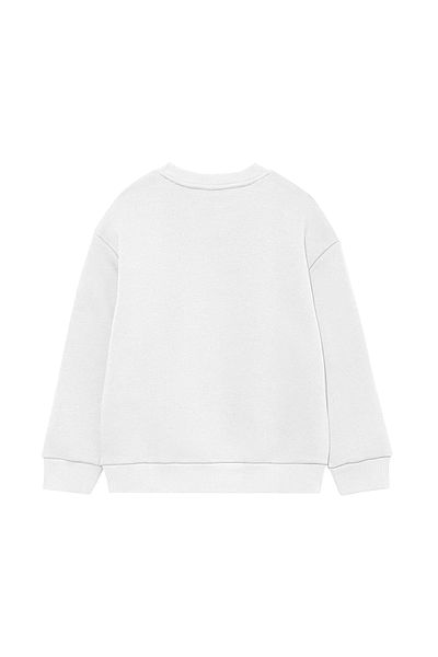 PURE EFFECT CORTEIZ Hanorac oversize unisex cu imprimeu inimă 100% bumbac, respirabil, cu 0 gât