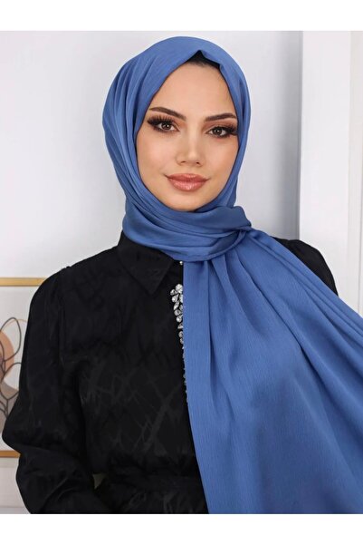 Trablus شال سهرة من الساتان من يوريو (لامع وغير لامع على الوجهين)