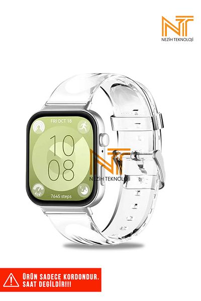 Nezih Case ساعة Huawei Watch Fit 3 / Fit 4 / Fit 4 Pro متوافقة مع حزام / حزام رياضي من السيليكون الناعم عالي الجودة