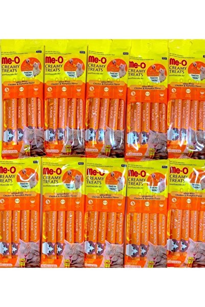 me-o Meo Creamy Treats 10 Lu Sıvı Kedi Ödül Maması Tavuk bal Kabağı 4x15 gr T...