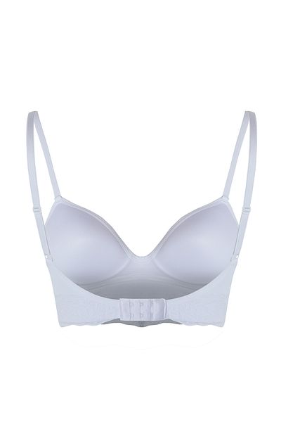 Trendyol Collection Μπουστάκι με λευκή δαντέλα χωρίς ραφές και χωρίς σύρμα - THMAW25SU00002
