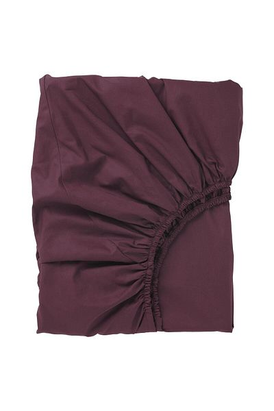IKEA Single Elastic Sheet Cherry Rotten-Burgundy Color MeridianDukkan 90x200 Cm Cotton-Lyosel