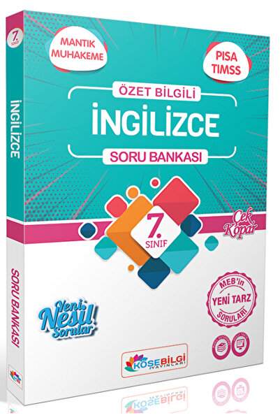 köşebilgi yayınları 7. Sınıf Ingilizce Özet Bilgili Soru Bankası 9786057684066