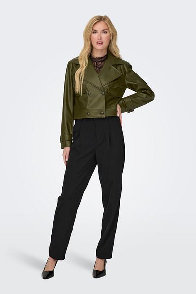 ONLY 15293027-fw Onlkim Faux Leder Cargo Jacke Cc Otw frauen Pıu Jacke