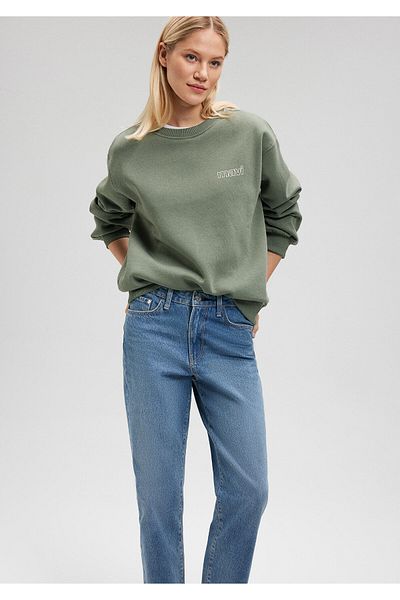 Mavi Logo Printed Khaki Sweatshirt1611656-80692