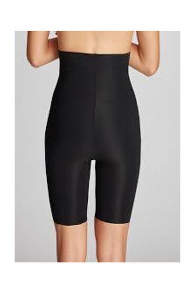 Form Angel Navy Blue Textile Women's Black Laser Cut Non-Marking Leg High Waist Corset 2002