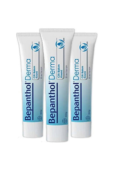 Bepanthol Derma Cilt Bakım Kremi El Ve Yüz İçin 100 gr 3 Adet