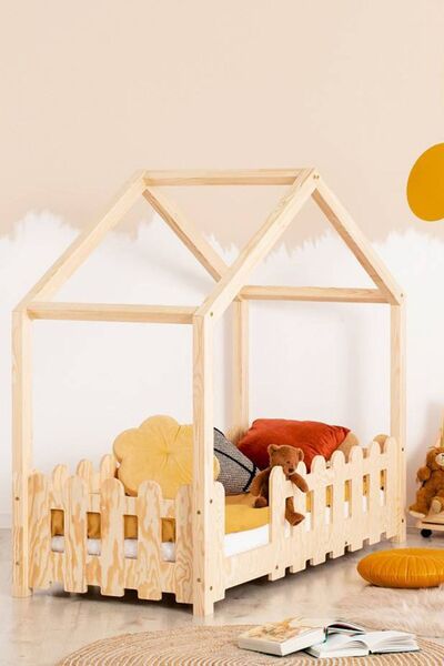 MiniWood Markaawm Nature Karyola Montessori Yatak Ahşap Çocuk Bebek Yatak
