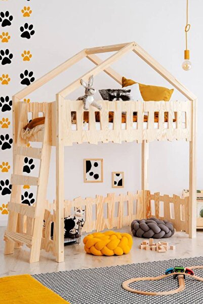 MiniWood Markaawm Montessori Ranza Oyun Alanlı Ranza Çocuk Yatak Play