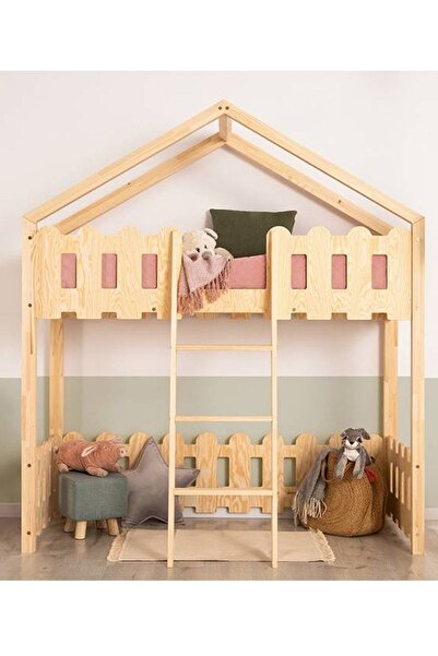 MiniWood Markaawm Montessori Ranza Oyun Alanlı Ranza Çocuk Yatak