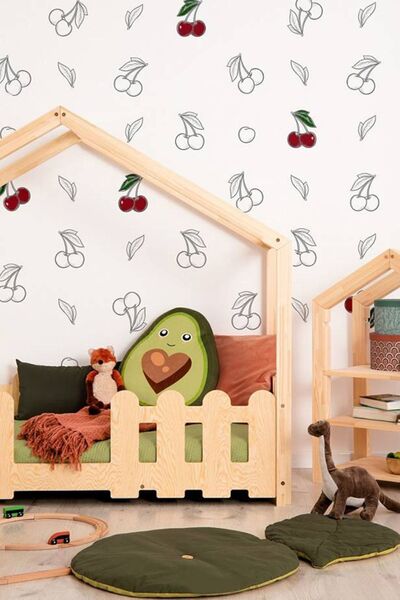 MiniWood Markaawm Çocuk Karyola Montessori Yatak Doğal Çam Cone