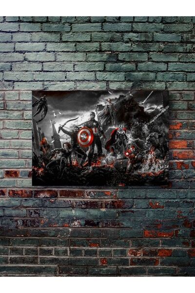 ZNC Avengers - Marvel - Film & Dizi Posterleri, Özel Tasarım Kağıt Poster, Du...