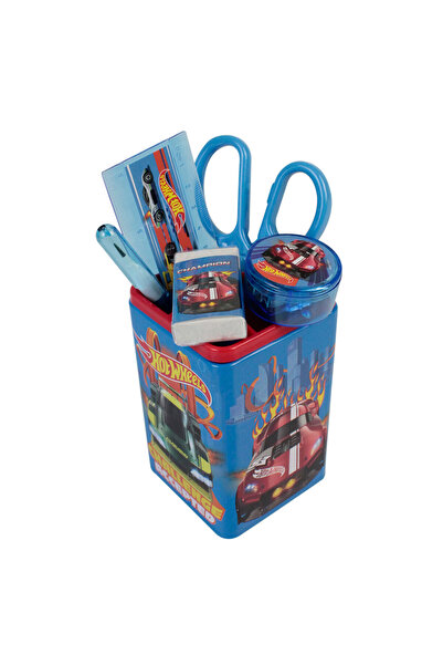 HOT WHEELS Kalemlikli araba silgi cetvel makas okul öğrenci erkek kalem kalem...