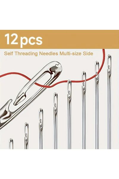 SARFEX 12 Pieces Easy Thread Needle Set