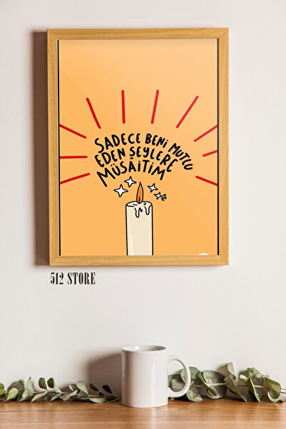 512 STORE Modern Minimalist Duvar Dekor Yazı Poster 30x42 Çerçevesiz /Sadece ...