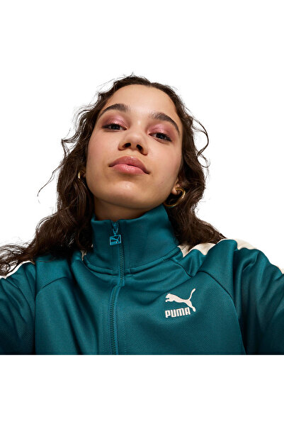 Puma Iconic T7 Track Kadın Yeşil Günlük Stil Sweatshirt 62799422