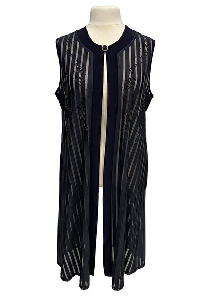 HESNA Broșă Brodat Piatră Bleumarin Rochie De Seară Mamă Lungă Vestă