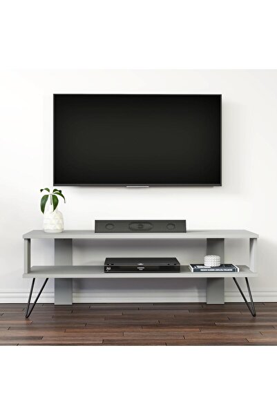 Duama TV Stand, TV Unit, Grey, Home-office