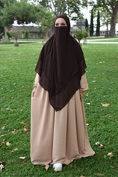 Nowa Scarf Πλισέ με φερμουάρ Aerobin Fabric Hijab Ferace/Φόρεμα - Honey Foam