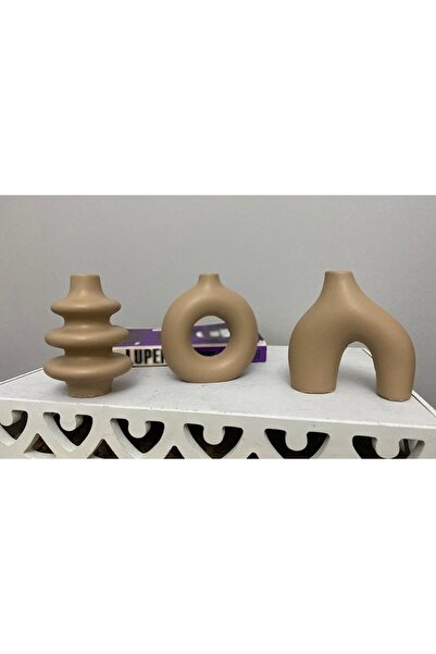 tohumtoprak Set de 3 vaze iconice minimaliste din carton colorat Polka