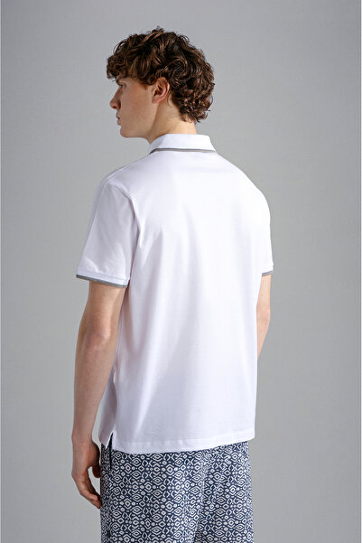 PAUL&SHARK MEN'S KNITTED POLOSHIRT C.WCOTTON