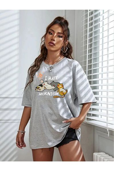 Pink Sky Μπλουζάκι Unisex με στάμπα Cat