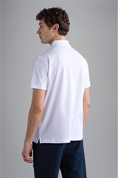 PAUL&SHARK MEN'S KNITTED POLOSHIRT C.WCOTTON