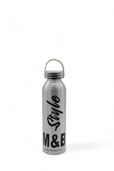 M&B WATER BOTTLE Style Carry Aluminum Flask with Handle - Water Bottle Daily Sports Outdoor Camping Water Bottle