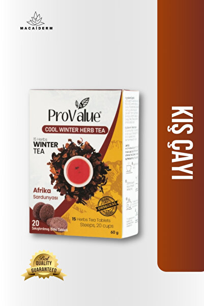 ProValue Bitkisel Doğal Kış Çayı Sıkıştırılmış Bitki Tableti