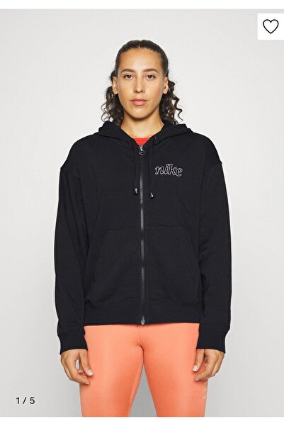 Nike Dri-FIT Get Fit з графічним принтом — жіночий оверсайз чорний світшот, т...