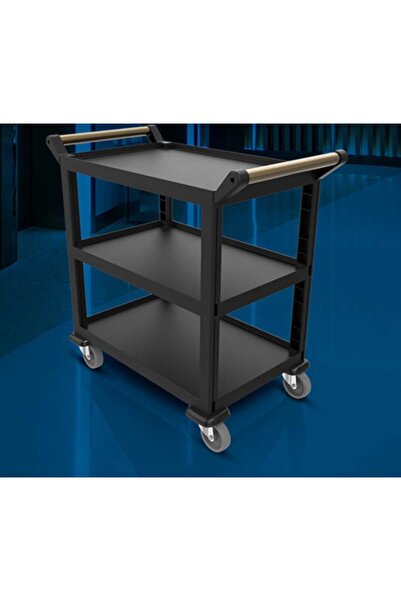 SÖNMEZ HOTEL EKİPMANLARI Servis Arabası Plastik 3 Rafı Açık Model