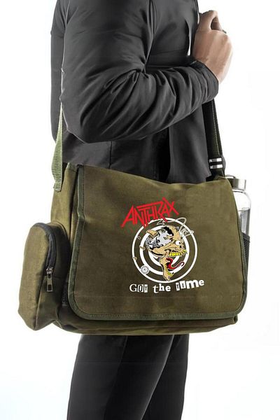 Touz Moda Anthrax Printed Unisex Green Messenger Bag