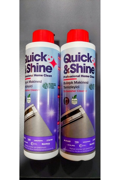 Quick&Shine Bulaşık Makinası Temizleyici 2 Adet