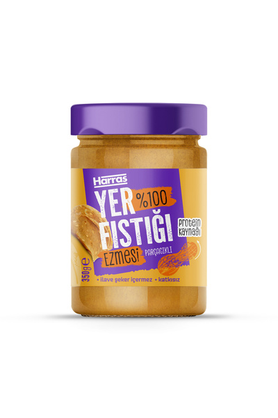 Harras Katkısız %100 Yer Fıstığı Ezmesi 350gr İlave Şeker İçermeyen