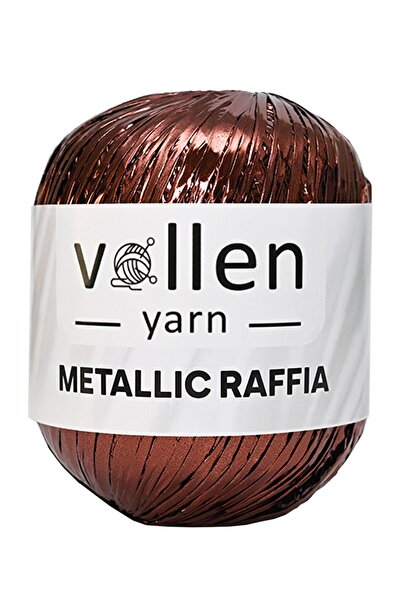 vollen yarn Premium Metallic Raffia - Καπέλο, βραδινό φόρεμα και κορδόνι τσάν...