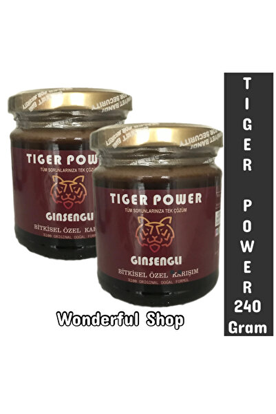 TIGER POWER Ginsengli Bitkisel Karışım Macun 240 gr - 2 Adet