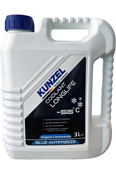 KUNZEL Antifriz Organik Konsantre -56° Mavi/blue 3 Lt