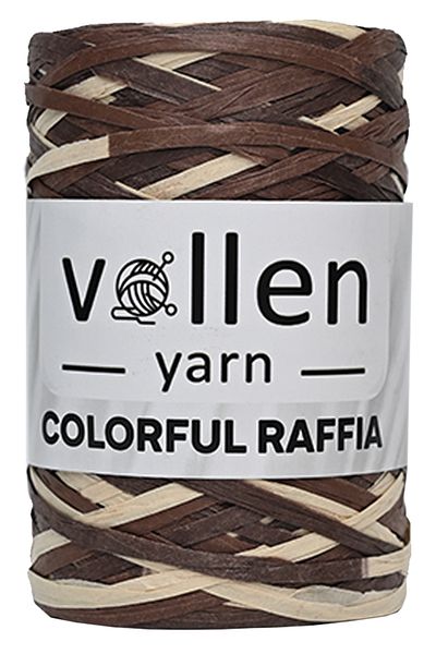 vollen yarn Premium πολύχρωμο σχοινί Raffia, Σχοινί από ψάθινο χαρτί, Φυσικό σχοινί Raffia, Σχοινί τσάντας, Σχοινί Supla, Σχοινί καπέλου και οργάνων