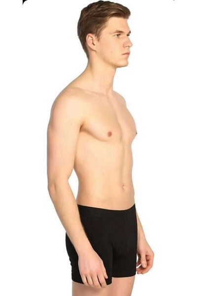 Tutku Ανδρικό 6" Black Elestan Lycra Boxer 0114