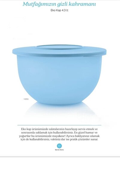 Tupperware Eco Cap 4.3 Lt