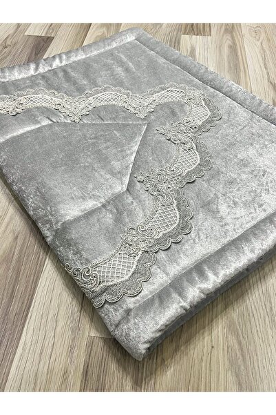 AYHANHOME Γαλλικό Velvet Dowry Bride Set - Guipure Embroidered Prayer Mat