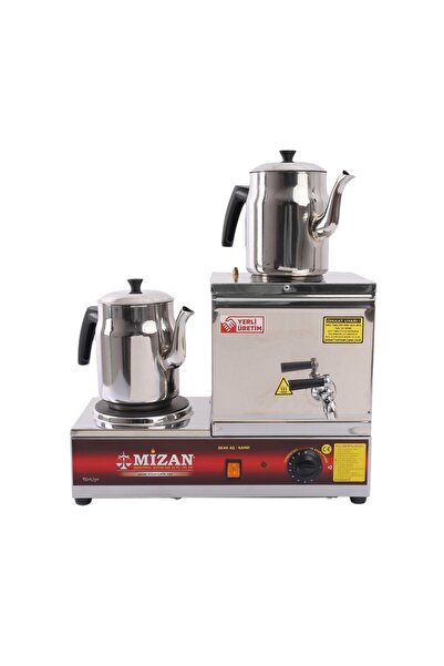 Mizan 15 Lik Elektrikli 10 Litre Çay Kazanı 1 Adet Demlik
