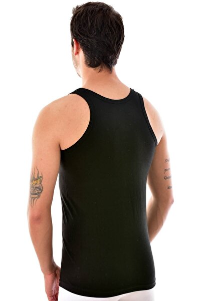 Seher Yıldızı Ανδρικό μαύρο χτενισμένο βαμβακερό εσώρουχο Seher - 100% βαμβάκι, 6 τεμαχίων