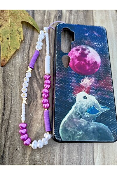 LORESİMA AKSESUAR سحر الهاتف مع اللؤلؤ الأرجواني والفيلم - حزام