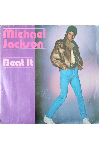Plakperest MICHAEL JACKSON - BEAT IT - 1982 HOLLANDA BASIM 45 LİK PLAK 2. EL