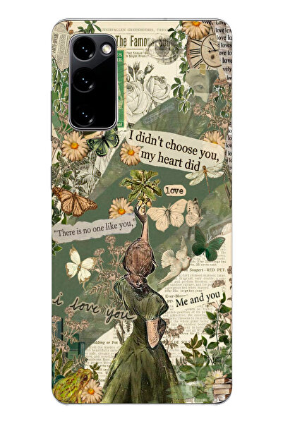 moonset Samsung Galaxy S20 FE Uyumlu My Heart Did Tasarımlı Baskılı Şeffaf Te...