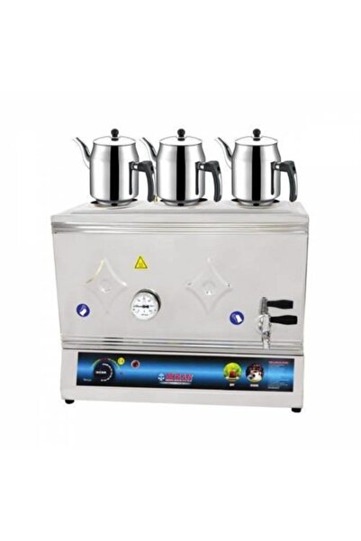 Mizan 3 Demlikli Elektrikli Çay Kazanı Pleytsiz 40 Lt Demlikler Dahil