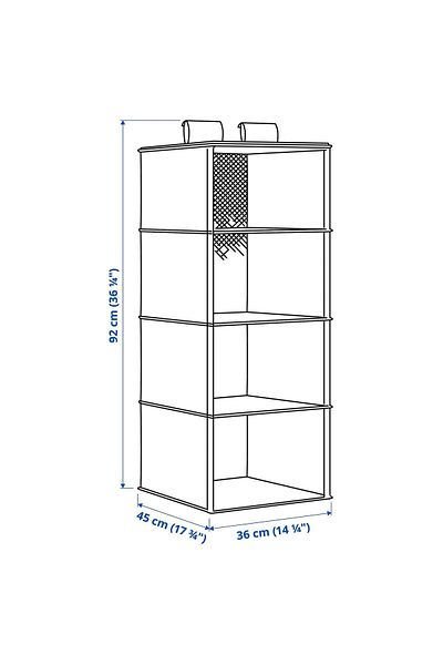 IKEA Μπεζ Organizer - 36x45x92 cm Dukkan Διάφραγμα με Διαμερίσματα Meridian