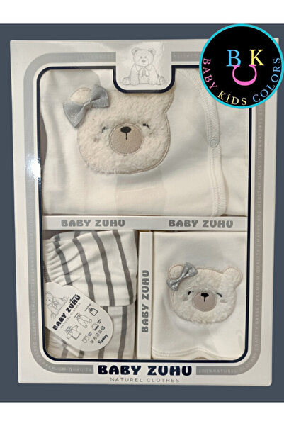 baby kids colors Süzene Lüks Ayıcık Yeni Doğan Hastane Çıkış 5'li Zıbın Seti ...